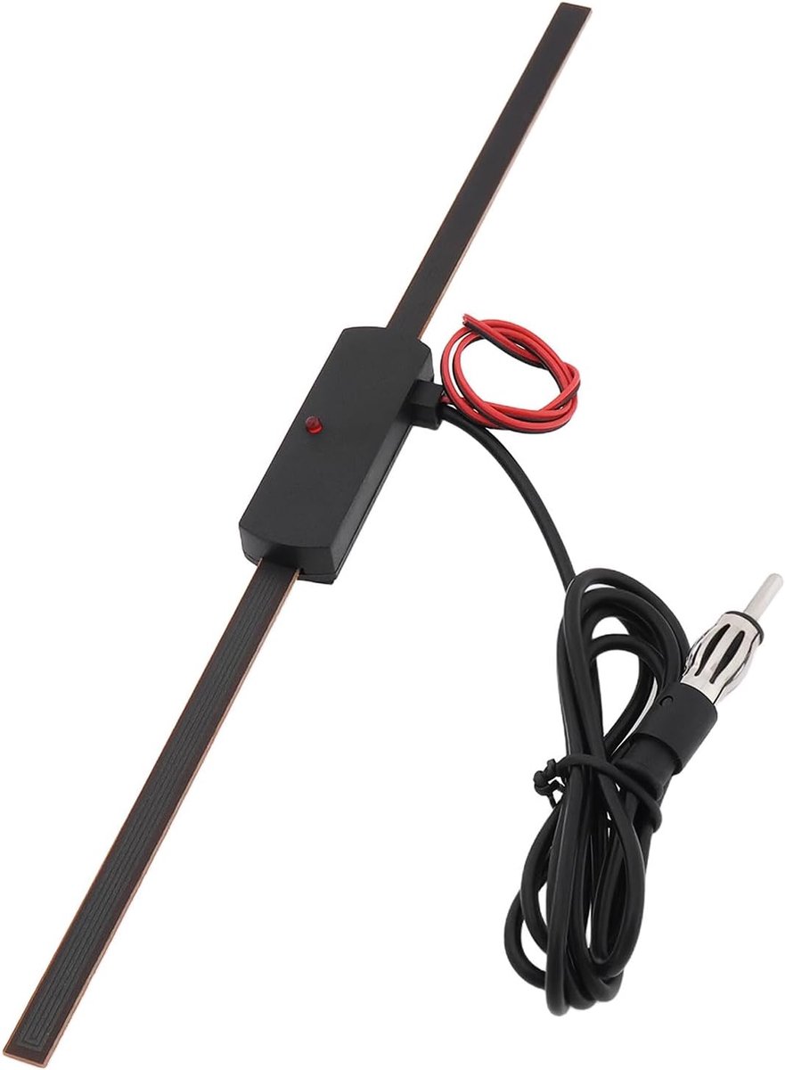 Invisibele versterkte antenne kit voor auto - 12V - geschikt voor diverse voertuigen - stabiele FM ontvangst - ShopVlot