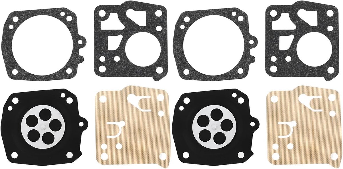 SnelShoppen - 2 Sets Carburetor Diaphragm Kit TDG-7HS voor Makita DPC6400, Onderdeel, Gasket, Onderhoud, Eenvoudige Installatie, 8 Stuks, Hoogwaardige