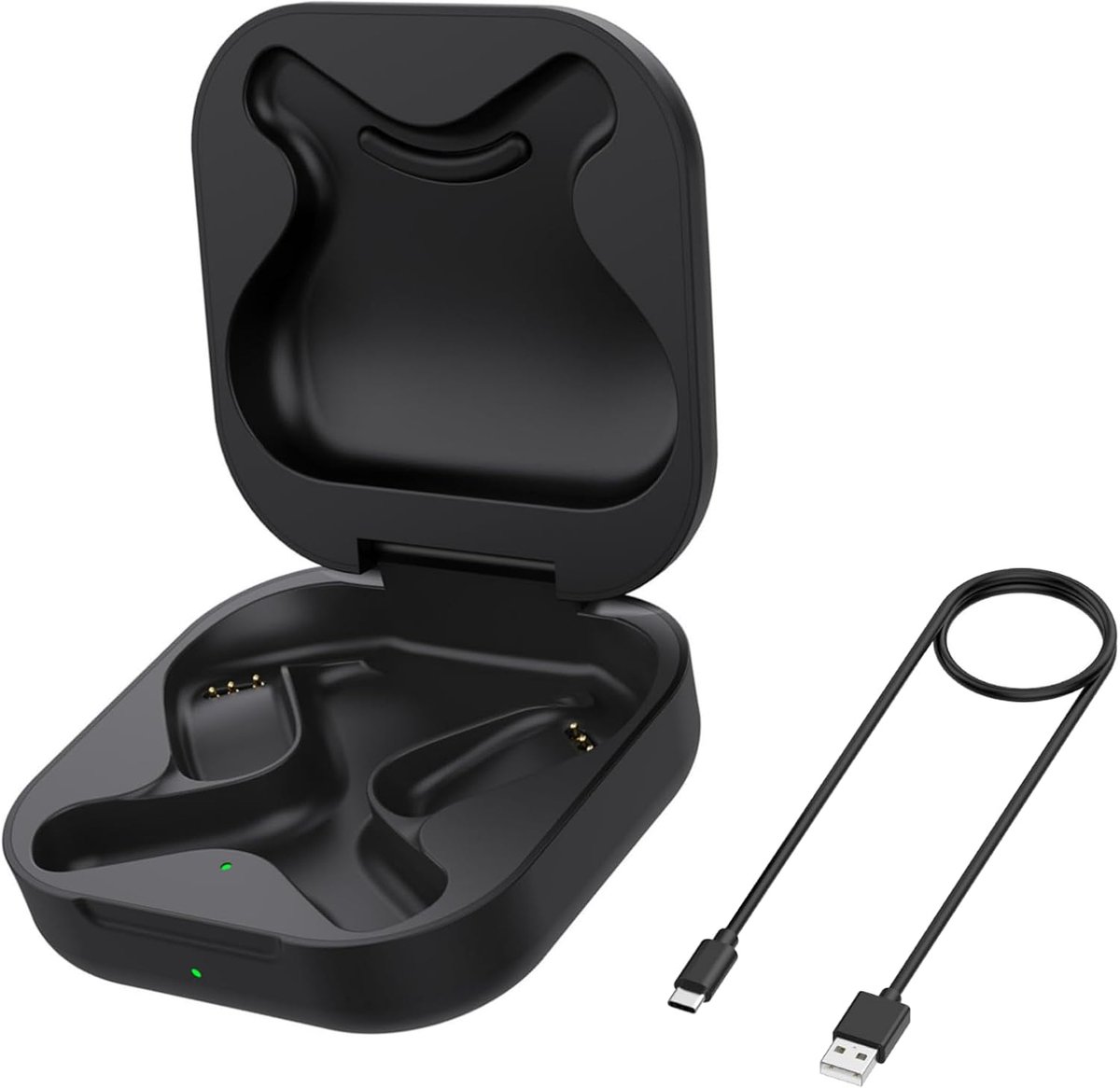 SnelShoppen - Oplaadcase Voor Koptelefoon Shokz Openfit T910, Vervangende Cover Met LED Indicatie, Capaciteit 600Mah, 4 Tot 5 Keer Volledig Opladen, D