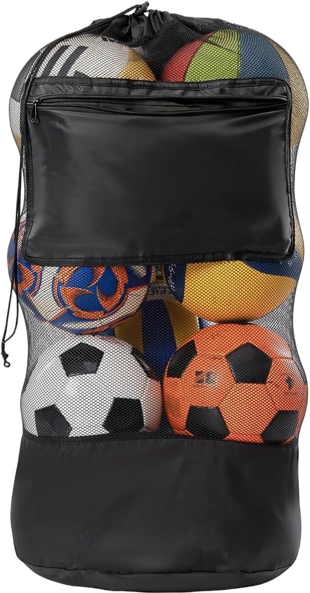 Football Mesh Bag 70 x 90 cm - Donker - Lichtgewicht - Ideaal voor transport - SnelShoppen