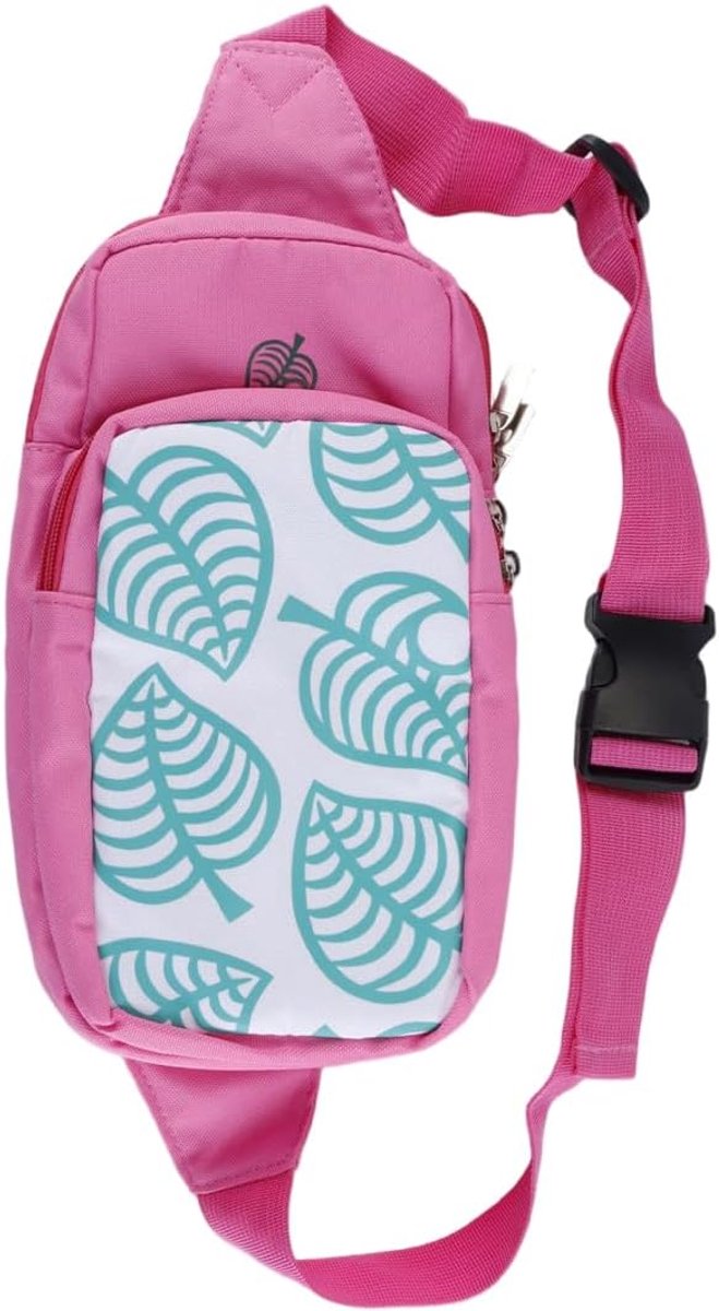 SnelShoppen - Transporttas voor Switch, Schoudertas voor Switch Accessoires, Console, Voedingsadapter en Dock Oplader Roze, Ruim en Praktisch