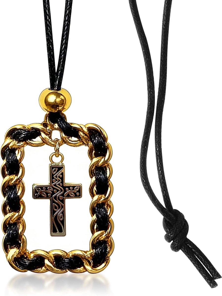 Cross autohanger voor spiegel, veilig kruis achteruitkijkspiegel hanger, hangende auto decoratie ornament accessoires - ShopVlot