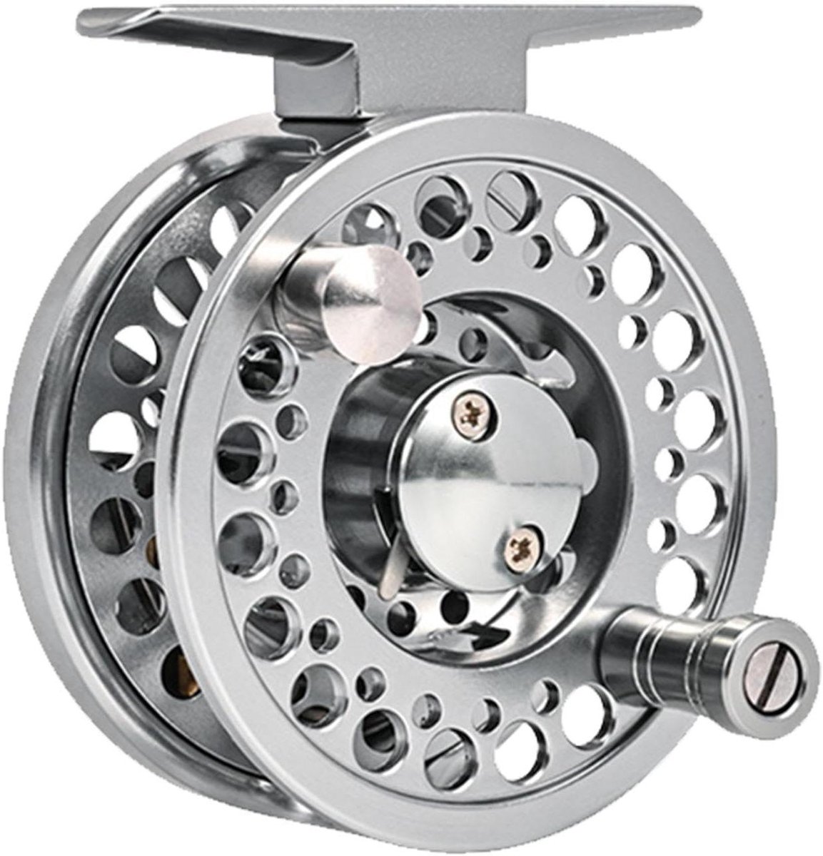 Vliegvismolen - Vismolen Reel - Vissen - Luchtvaartkwaliteit Aluminium - 6.4-9.4 cm - Stijl A