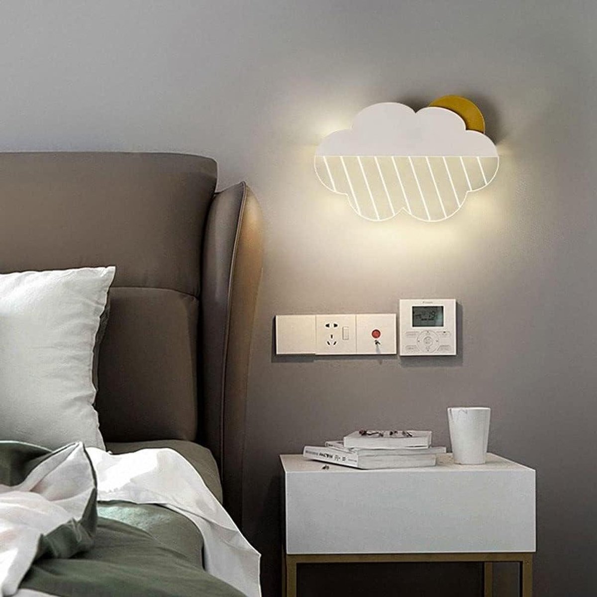 Wolk Wandlamp - Nachtkastje Lamp - Binnenverlichting Decoratie - Moderne Creatieve Stijl - 110v-240v - Wit