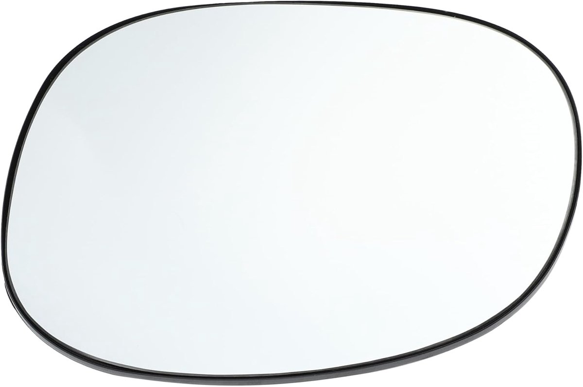 SnelShoppen - Vervangende Buitenspiegel Links Voor Citroen C2 C3 2003-2009 - Witte Glas Met Bevestigingsplaat - Niet Verwarmd - 6,1 Inch Diagonaal