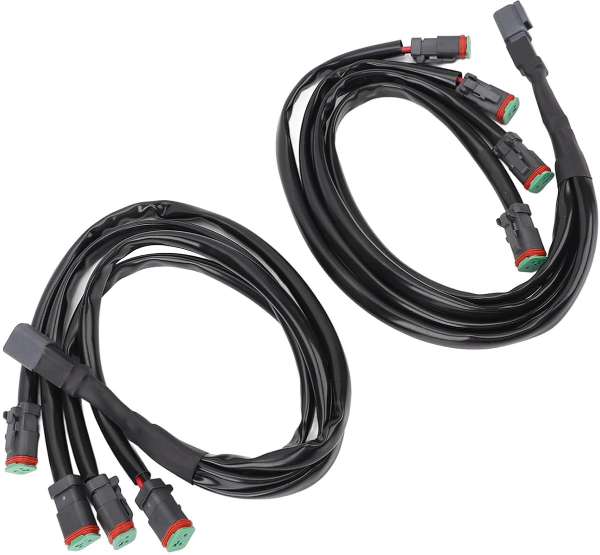SnelShoppen - DT Bedrading Adapter Splitter voor LED Lichtbalk, LED Pods, LED Werklichten, 4 naar 1, Hoogwaardige Rubber en Koper, Duurzaam en Tempera