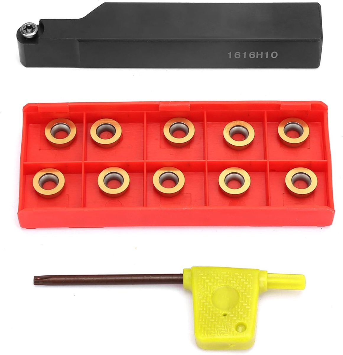 SnelShoppen - CNC Draaigereedschap, Draaigereedschaphouder, Carbid Snij-inzet en Radiushouder voor Draaibank, Hoogwaardige Staal, Precisie, Duurzaam,