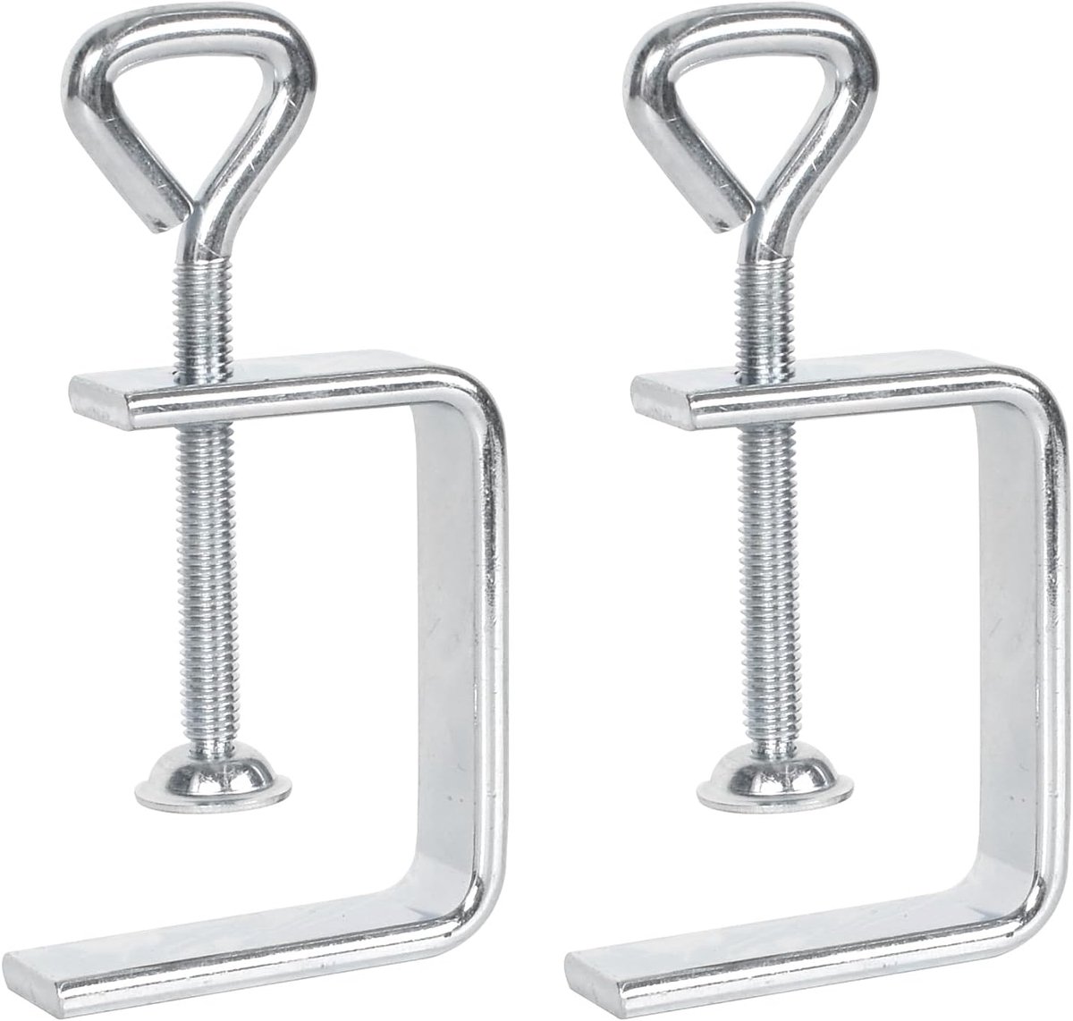 SnelShoppen - 2 Stuks Zware C Klemmen, Metalen Schroefklemmen voor Houtbewerking, Metaalbewerking, Assemblage, Lassen, Klussen, Compact en Duurzaam