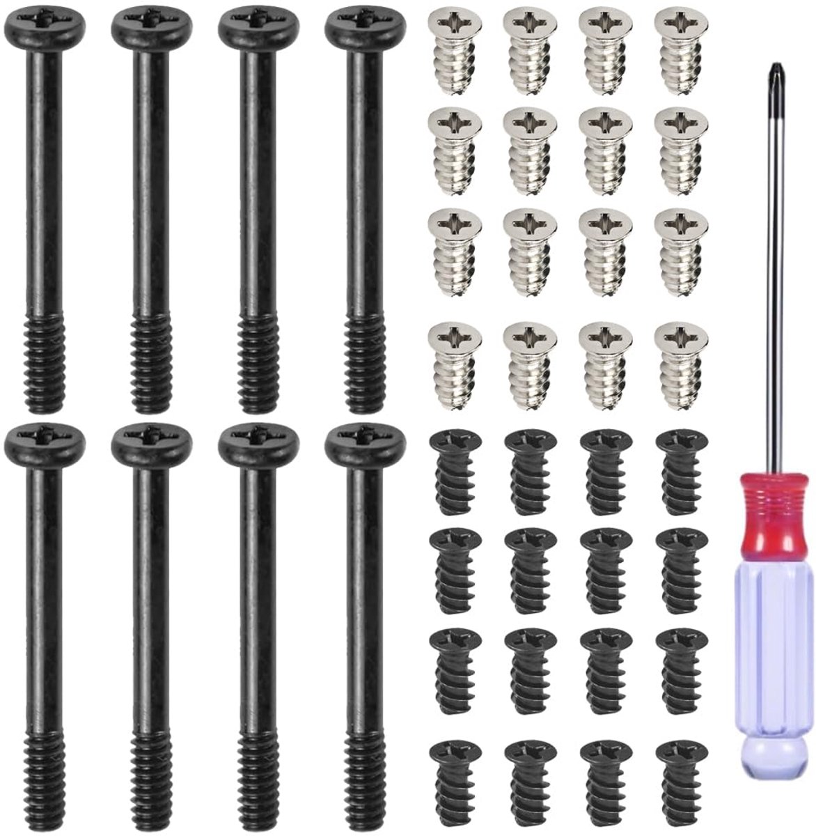 SnelShoppen - M5 x 10mm Schroeven Set voor PC Ventilator - Carbon Staal - 90 Stuks - Duurzaam en Sterk voor PC Radiatoren