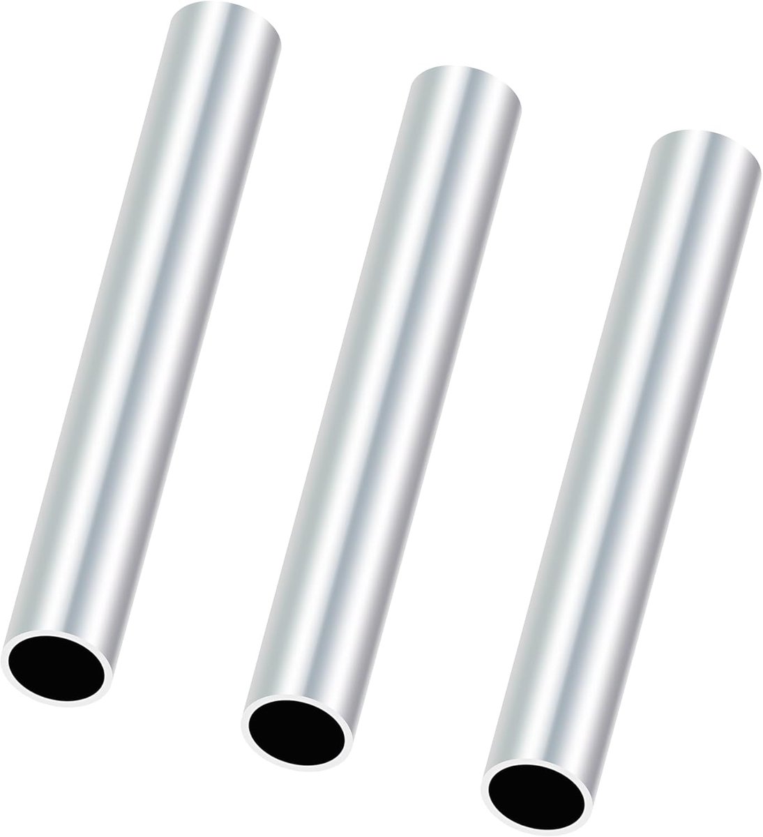 SnelShoppen - 6063 Aluminium Buizen 15mm OD 13mm ID 150mm Lengte naadloze rechte ronde aluminium buis voor DIY modellen, industriële toepassingen, 3 s