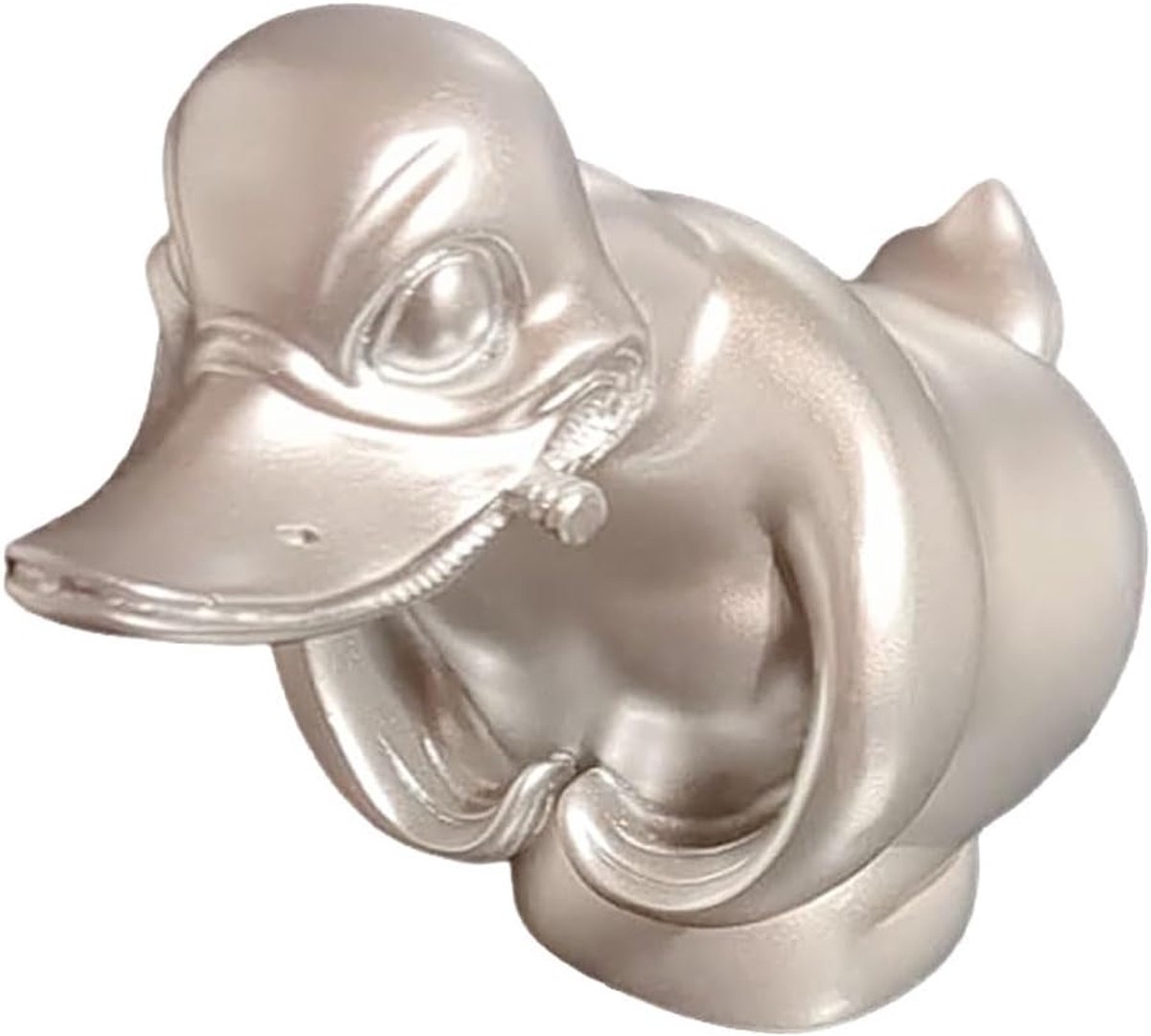 SnelShoppen - Boze Eend Radiatorfiguur - Furieuze Eend Auto Decoratie Ornament - Hoge Kwaliteit Hars - 10cm x 13.5cm - Weerbestendig - Perfect voor Au