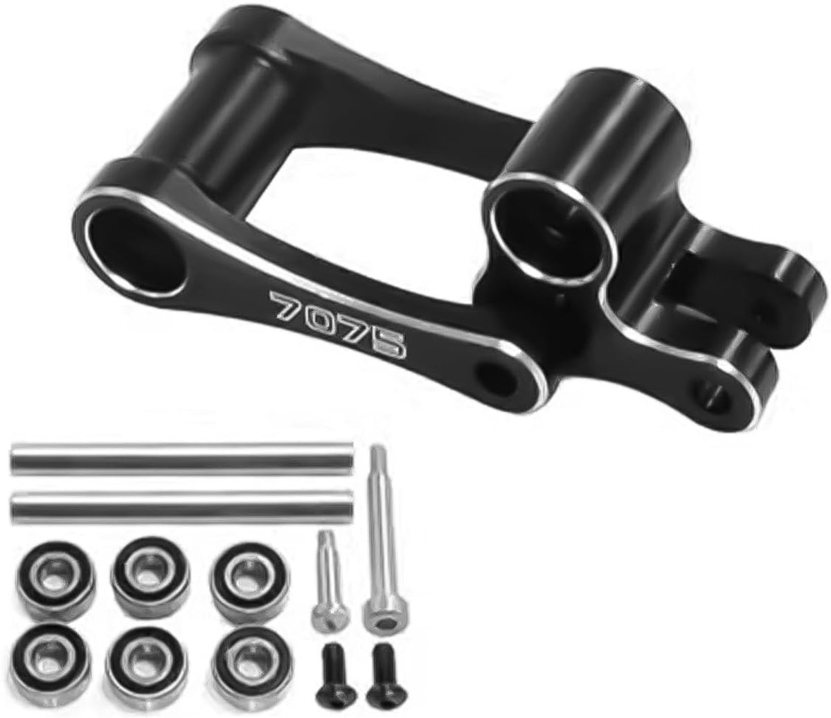 SnelShoppen - Aluminium 7075 Achterknuckle Achterste Stuurstang Upgrade Onderdelen voor LOSI 1/4 Promoto-MX Motorcross Dirtbike, Vervangingsonderdelen