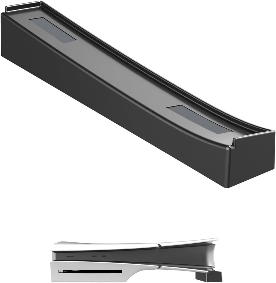 SnelShoppen - Horizontale Stand voor PS5 Slim/Pro Console Disc en Digitale Editie - Stevige Houder - Hoogwaardige ABS Materialen - Inclusief Ondersteu