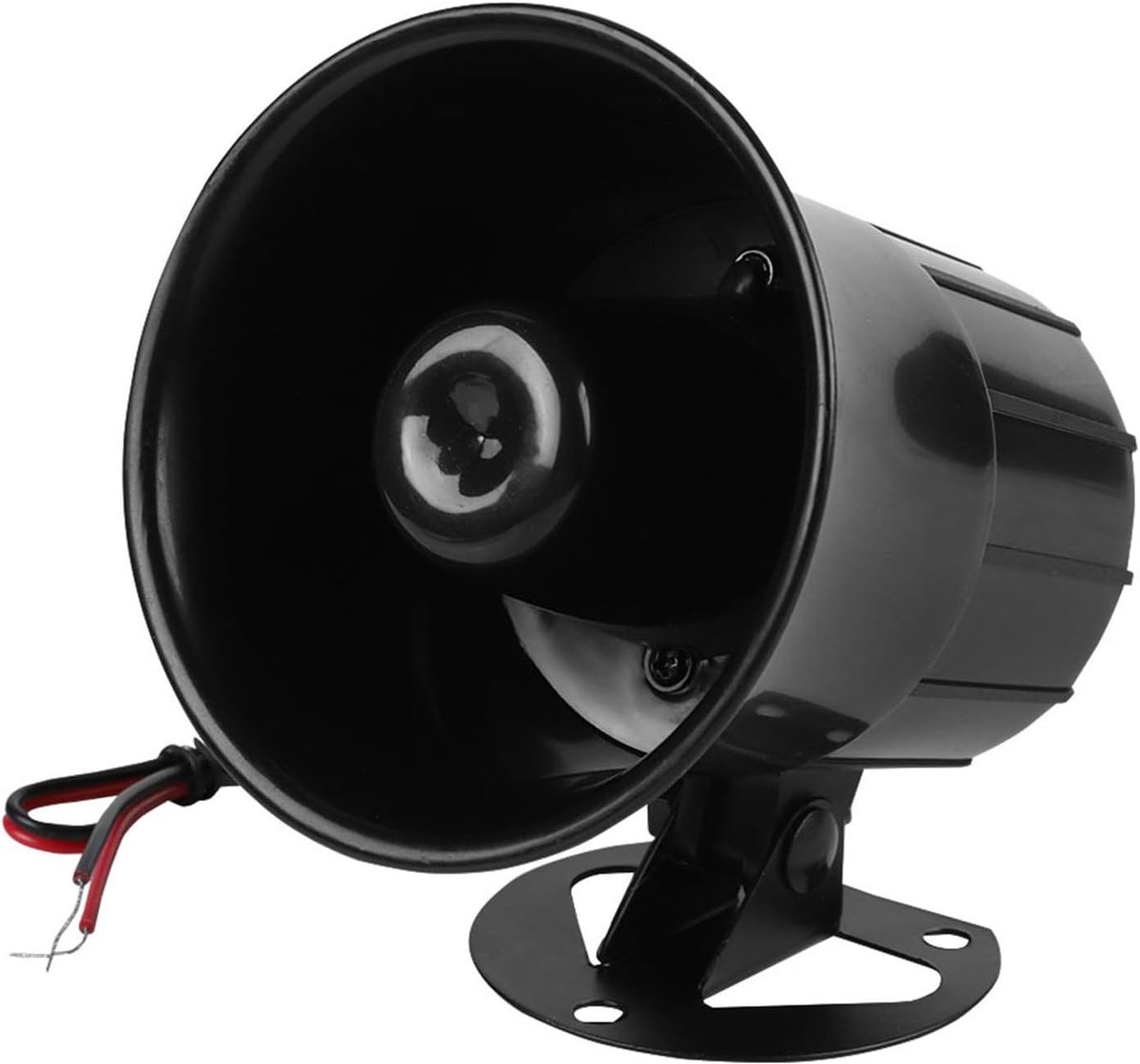 SnelShoppen - 12V 115dB Luide Alarm Sirene voor Buitenbeveiliging - Duurzaam en Brandvertragend Materiaal - Eenvoudige Installatie voor Muur en Deur
