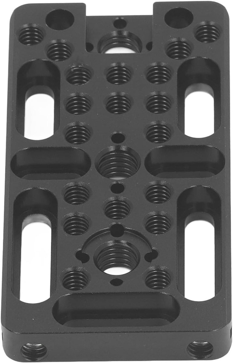 SnelShoppen - Camera Cheese Plate - Lichtgewicht Camera Cheese Uitbreidingskaart van Luchtvaartkwaliteit Aluminium - Universele Cold Shoe Houder voor