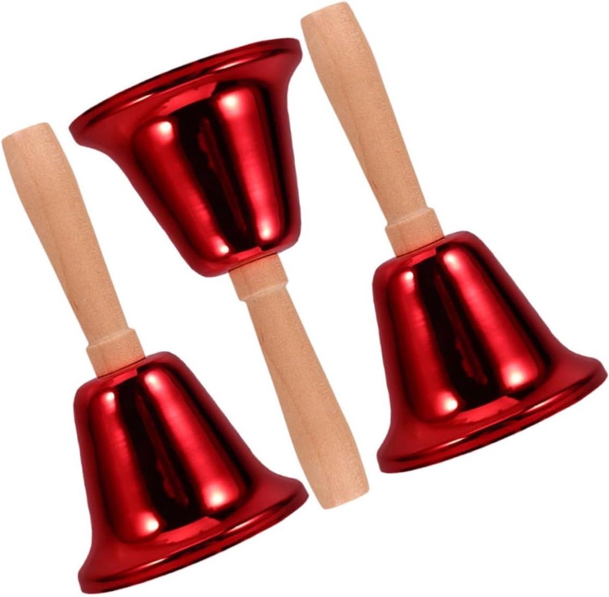Dinerbel - Servicebel Receptiebel - Aandacht Trekken - Luid Geluid - 11.60X6.30X6.30CM - Rood