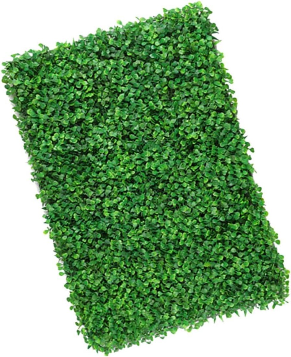 Kunstgras Muurdecoratie - Groene Grasmat - Ruimte Verfraaien - Natuurgetrouwe Textuur - 60 x 40 cm - Groen