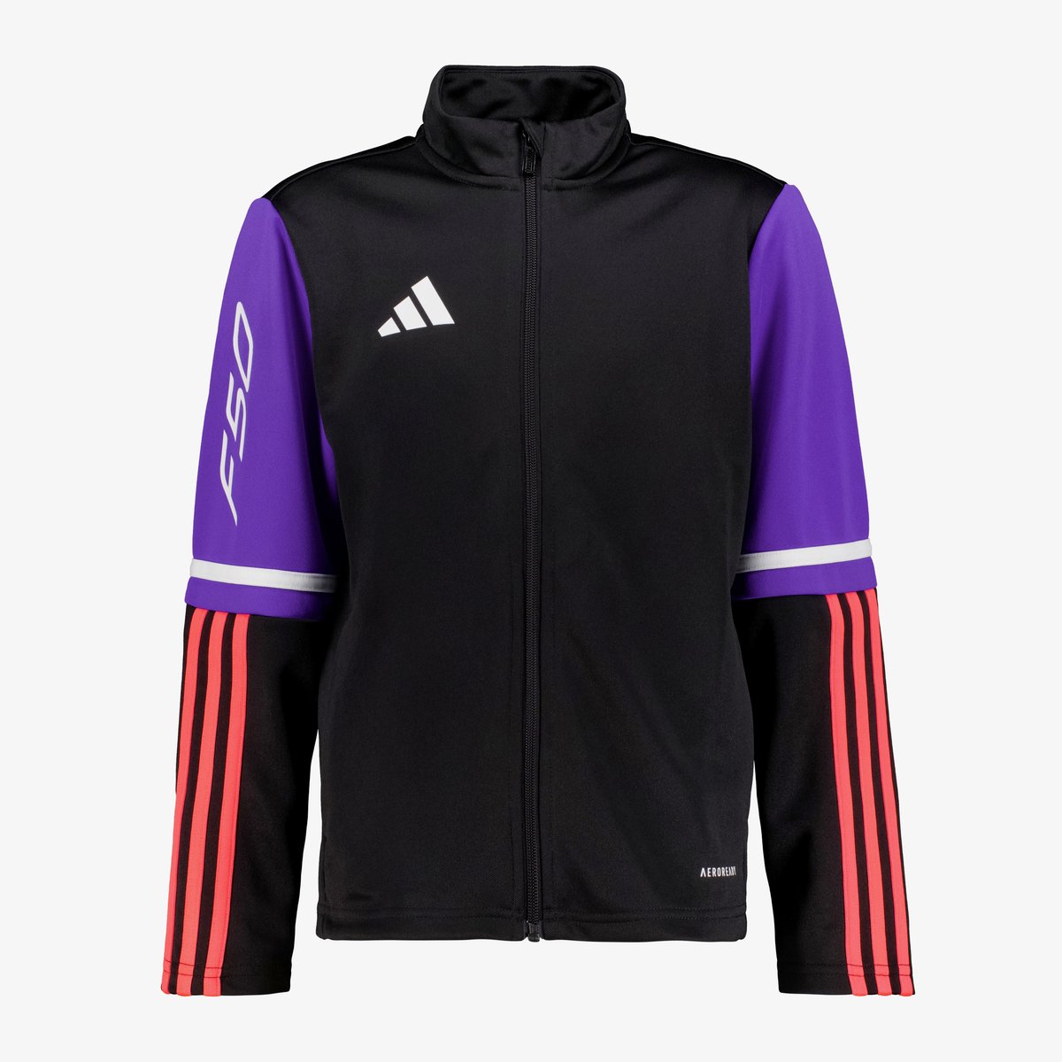 Adidas F50 TR JKT Y kinder trainingsvest Zwart