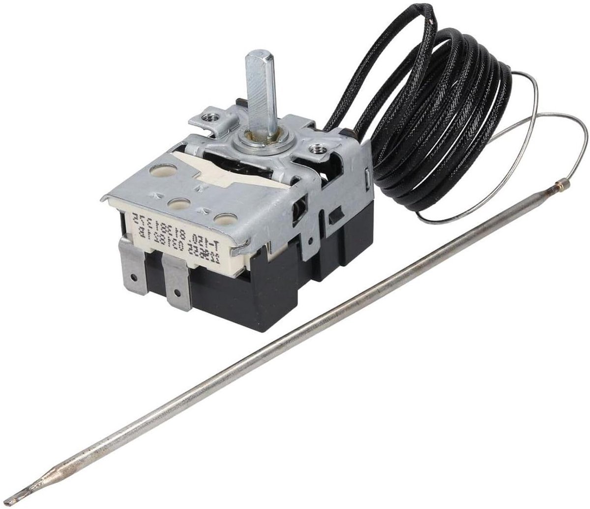 Oven Thermostaat - Temperatuurregelaar Oven - Oven Reparatie - Instelbaar 65-305°C - 4.8 x 4.8 x 3.5 cm - Metaal