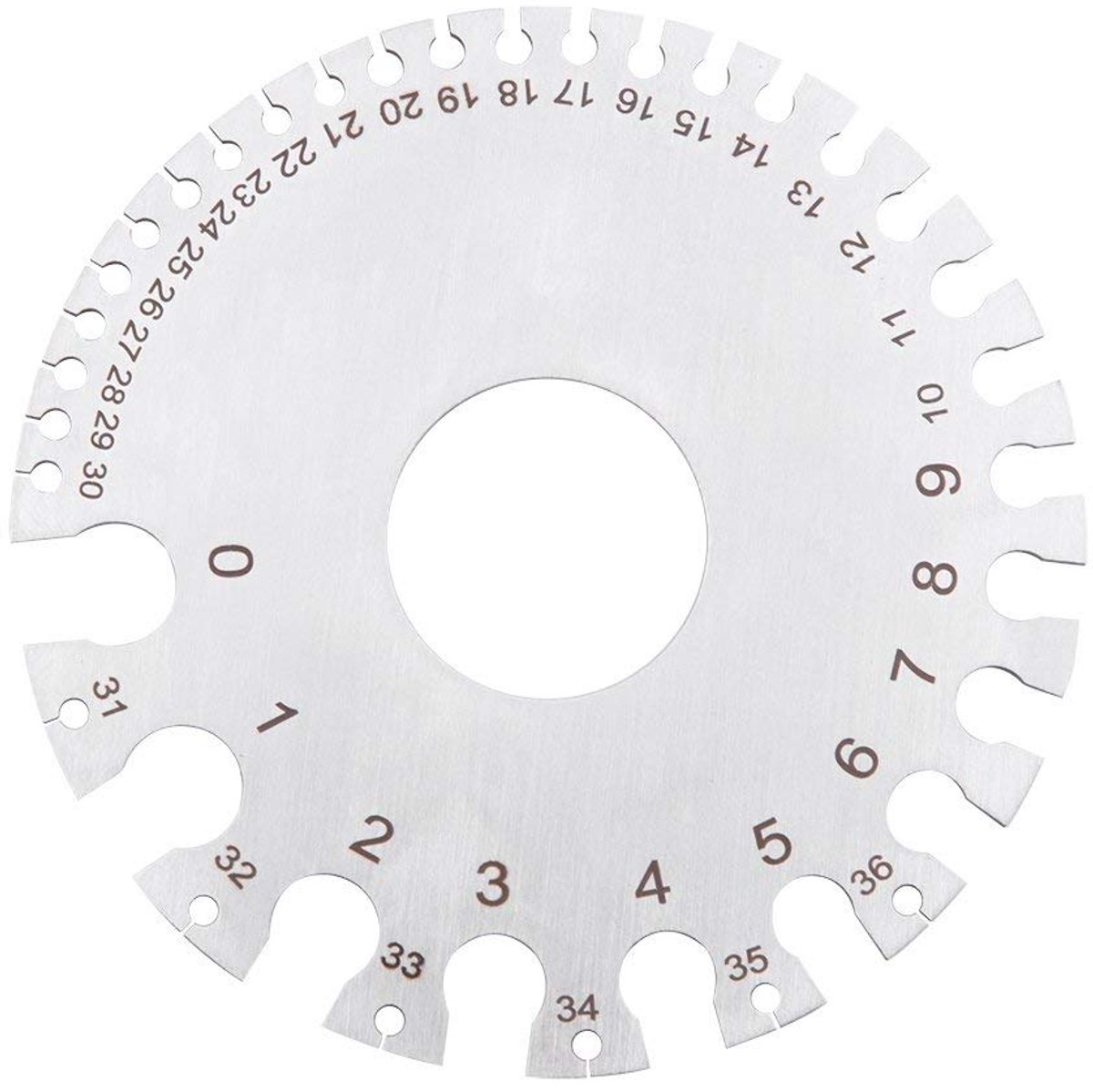 Stainless Steel Wire Gauge Measuring Instrument 2-Sided Measuring Instrument Thickness Thread Thickness Tester Ruler - ShopVlot