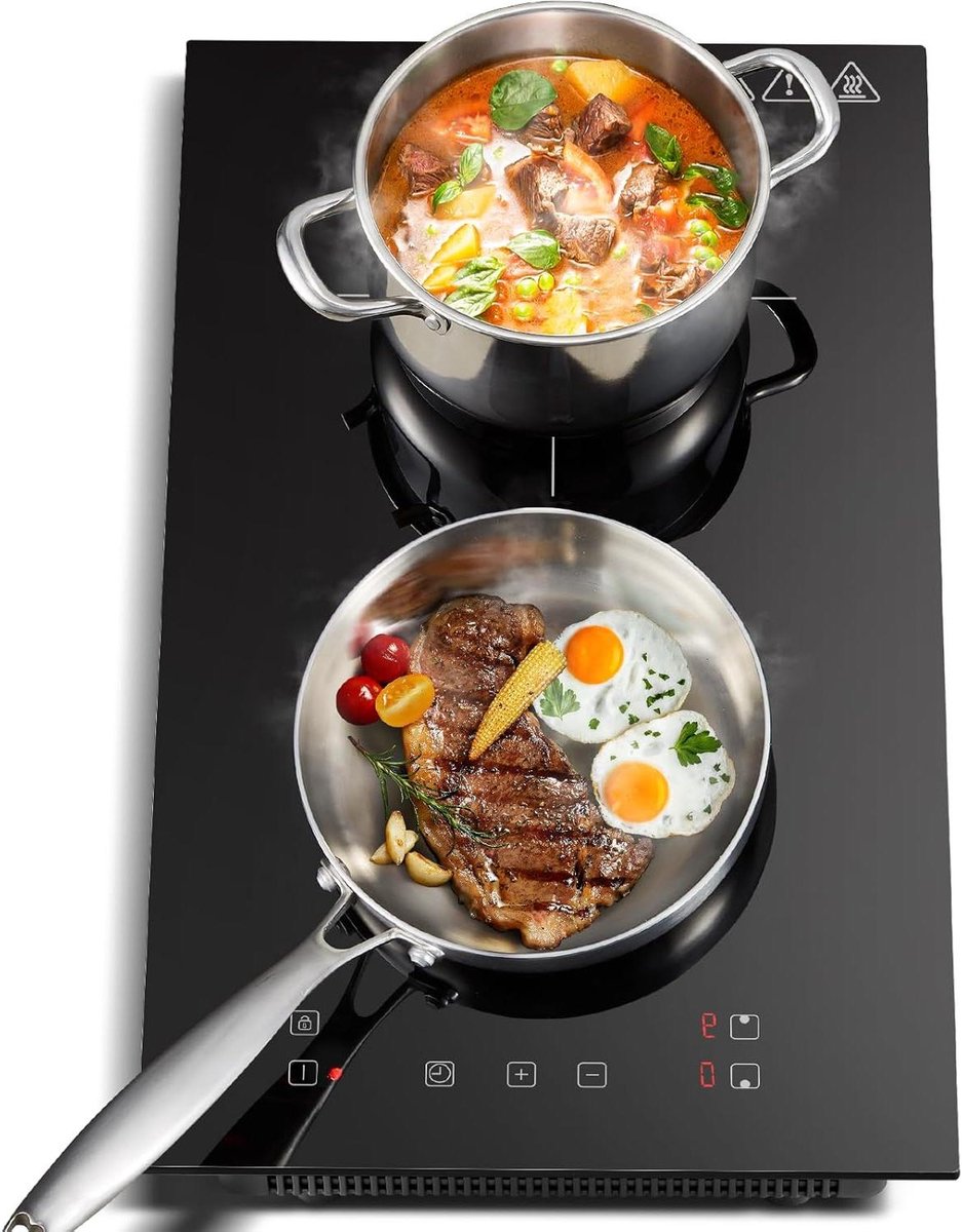 Inductie Kookplaat - Elektrische Hob - Snel Koken - Touch Control - 30 cm - Zwart