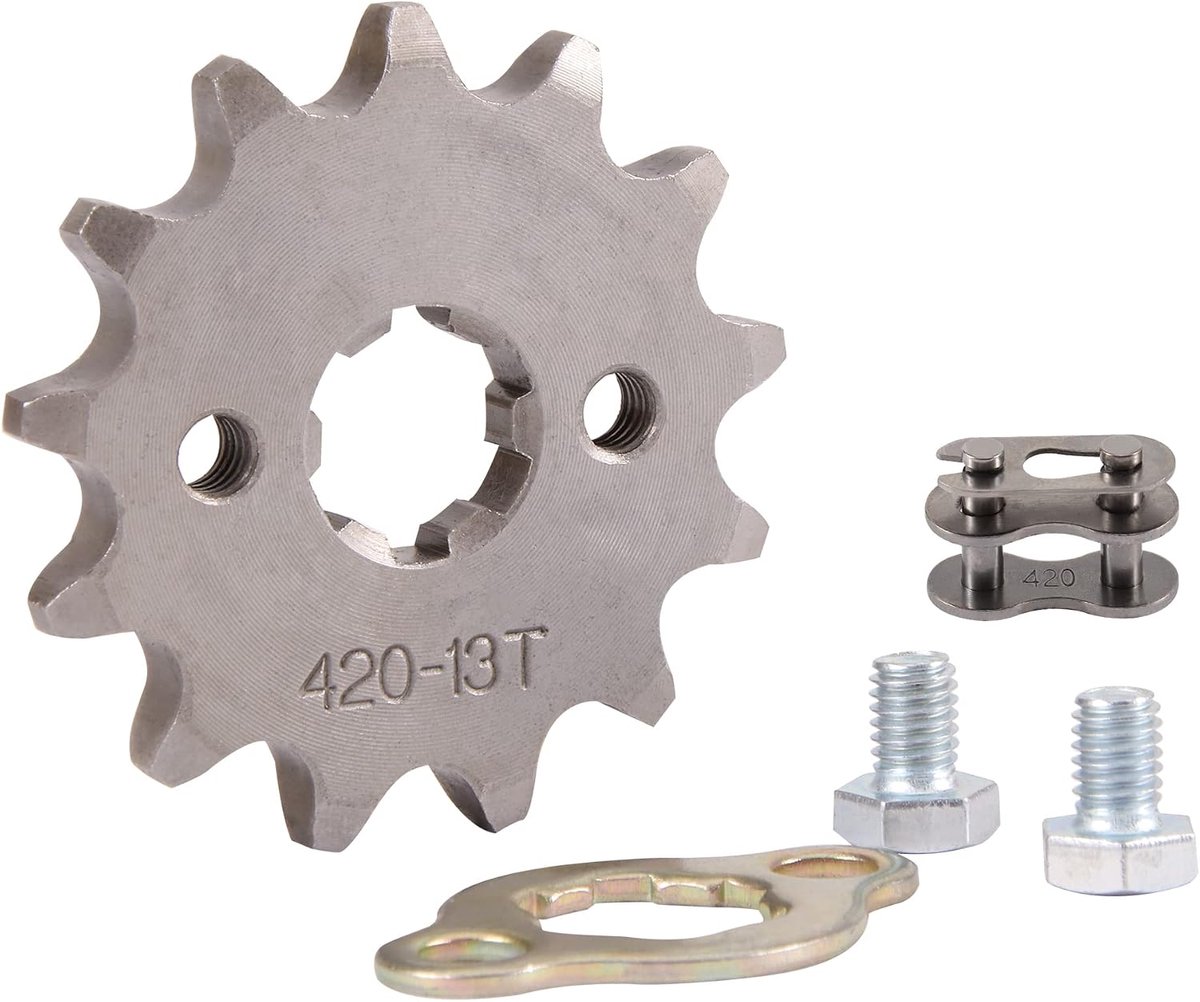 SnelShoppen - Voorband Tandwiel 420-16T 17mm Vervangingsonderdeel voor 50cc 70cc 90cc 110cc 125cc Dirt Pit Bike Mini Bike ATV 4 Wheeler Moped