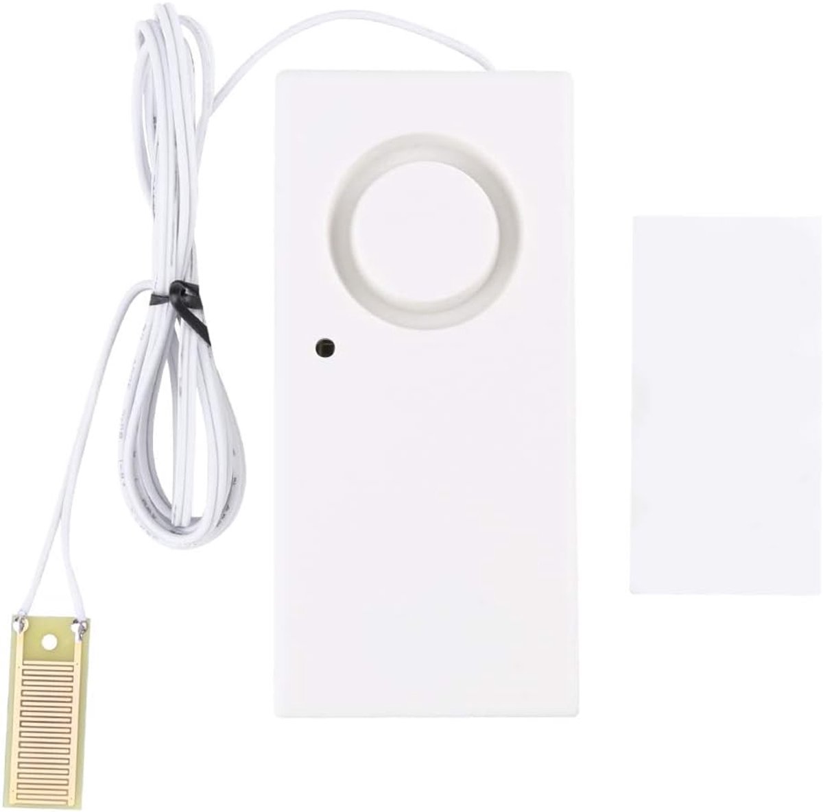 SnelShoppen - Waterlekkage Sensor - Wateroverloop Detector met 120dB Alarm - Slimme Waterlek Alarm Systeem voor Keuken, Badkamer, Tuin en Camping