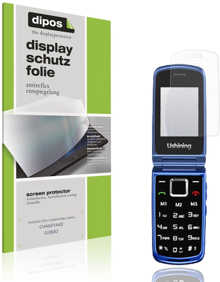 dipos – 4x Matte Beschermfolie geschikt voor CHAKEYAKE G380D | Krasbestendige & antireflecterende Screenprotector Ultra-Thin