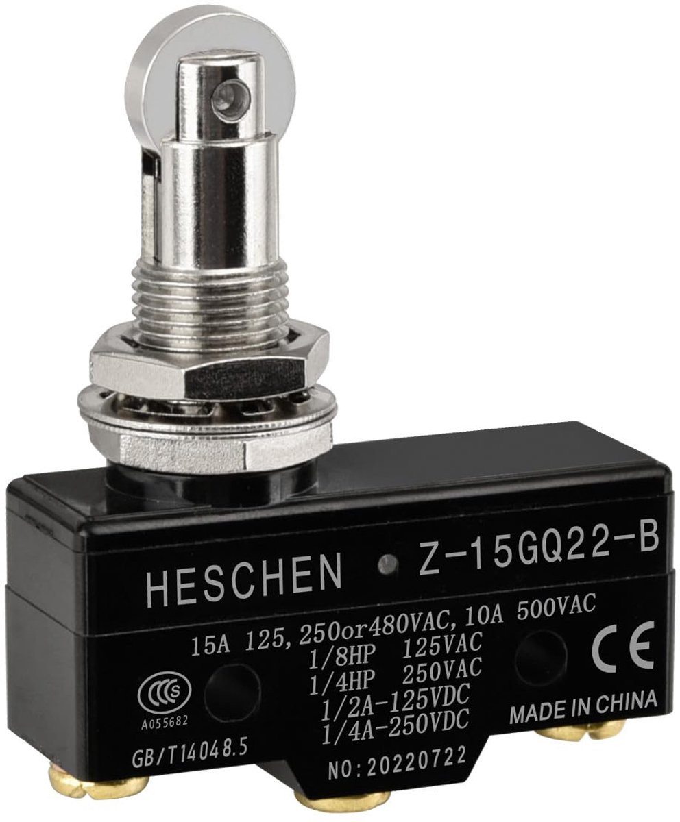 SnelShoppen - Micro Schakelaar met Diver Roll Bevestiging, 15A, Tijdelijk Actuator, 8mm, CE-gecertificeerd, Voor Paneel en Elektrische Toepassingen