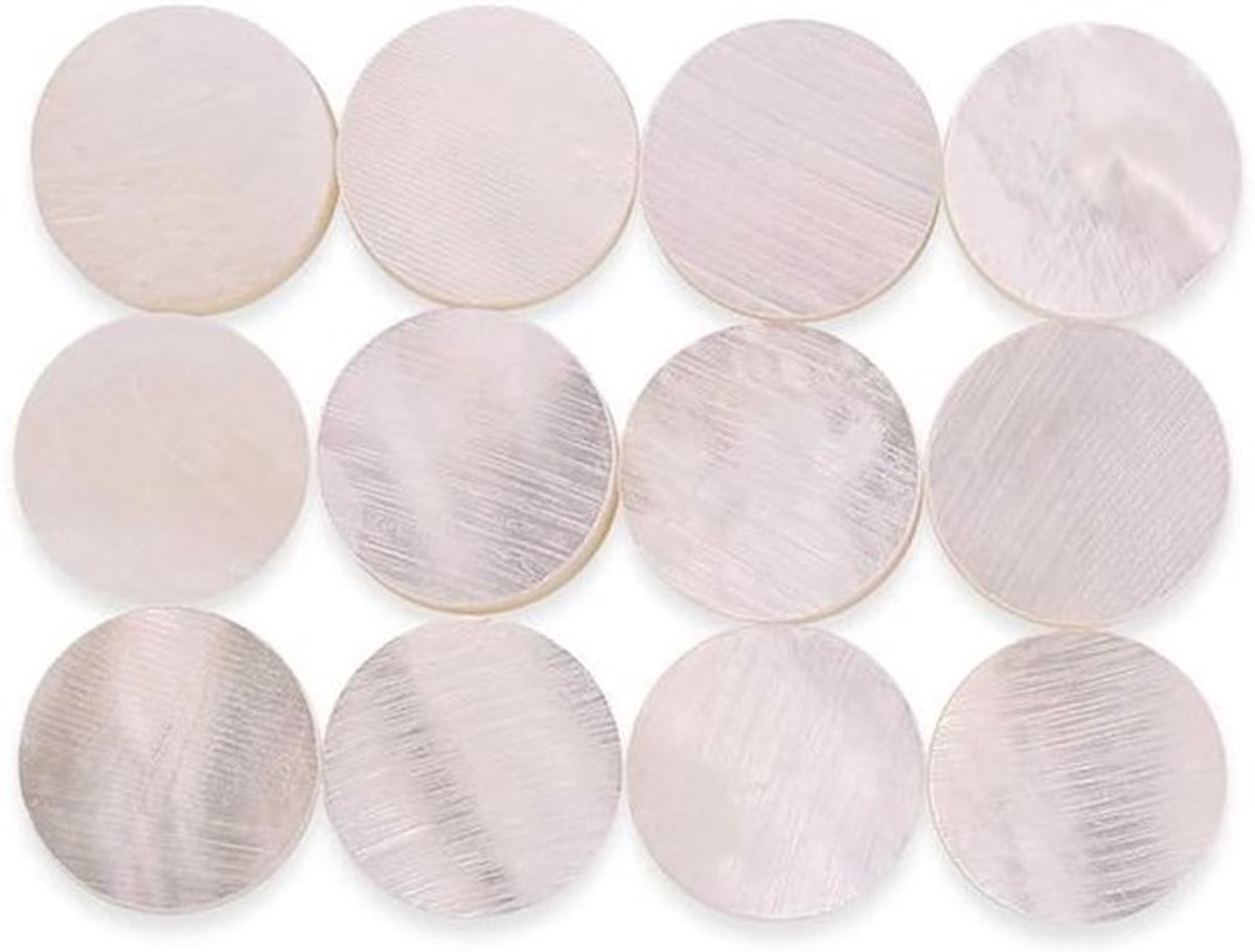 6mm Abalone fretboardmarkers - Inlegstickers voor gitaar, bas, ukulele en mandoline decoratie