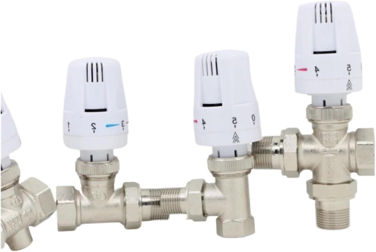 Thermostaat Radiatorbediening - Thermostatische Kraan - Energie Besparen - Temperatuur Vergrendeling - DN15 DN20 DN25 - Messing