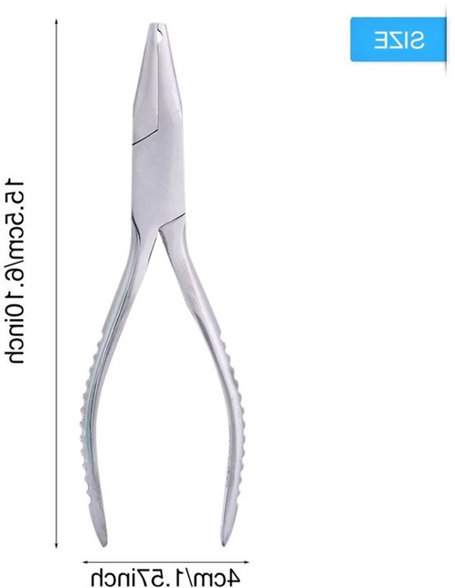 RVS neuspad tang voor brillen - Repareer en stel monturen af met deze duurzame gereedschapset voor brillenherstel en -onderhoud