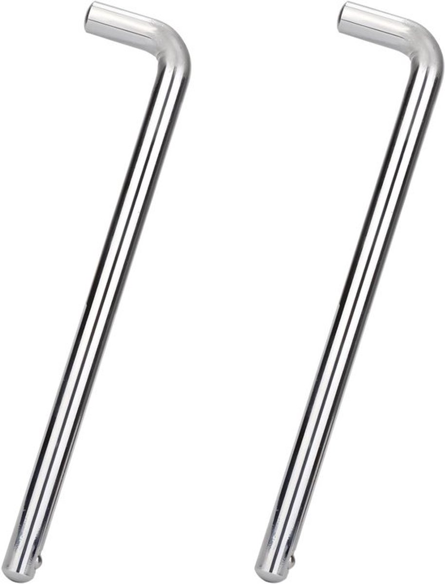 Set van 2 L-vormige gewichtstapelpennen van koolstofstaal, 3/8 inch diameter, 6 inch verlengpen voor fitnessaccessoires en gewichtselectie