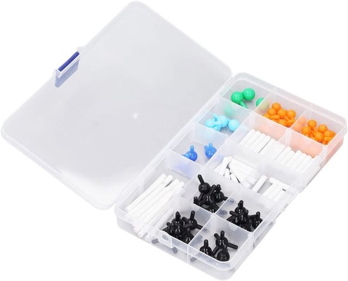 Moleculaire Modelbouwset in Levendige Kleuren voor Educatief Gebruik - 3D Micro Moleculaire Structuren voor Studenten en Leraren, Professionele Leerhulp en Accessoires