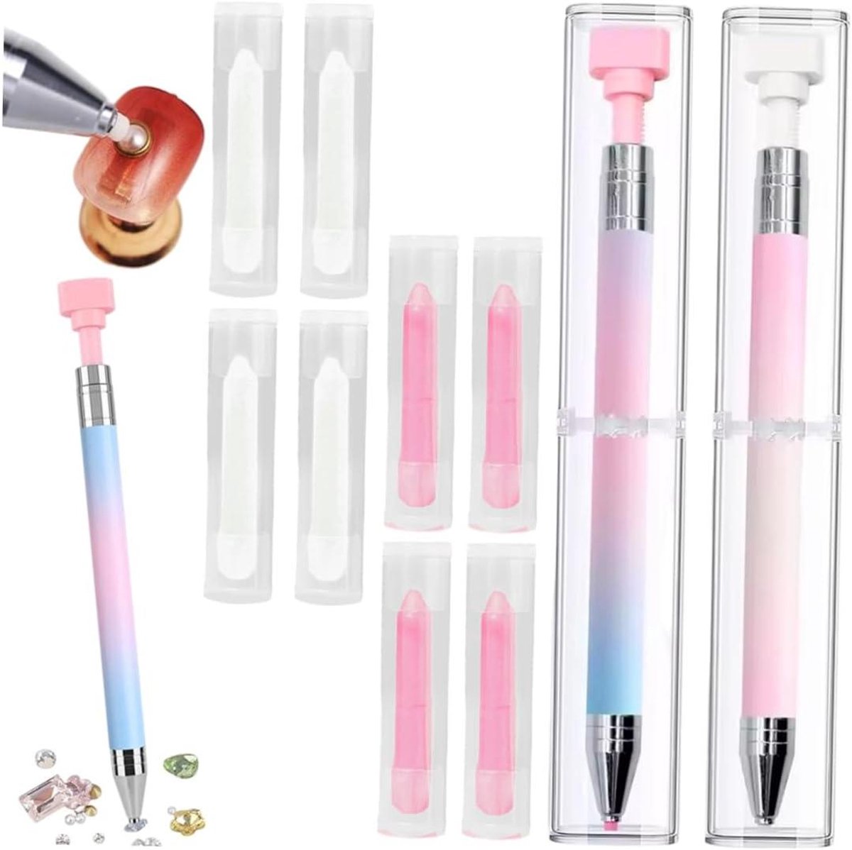Navulbare Wax Pen - Diamant Applicator Nail Art Pen - Diamant Kunst Maken - Automatische Navulbare Wax - 152 cm