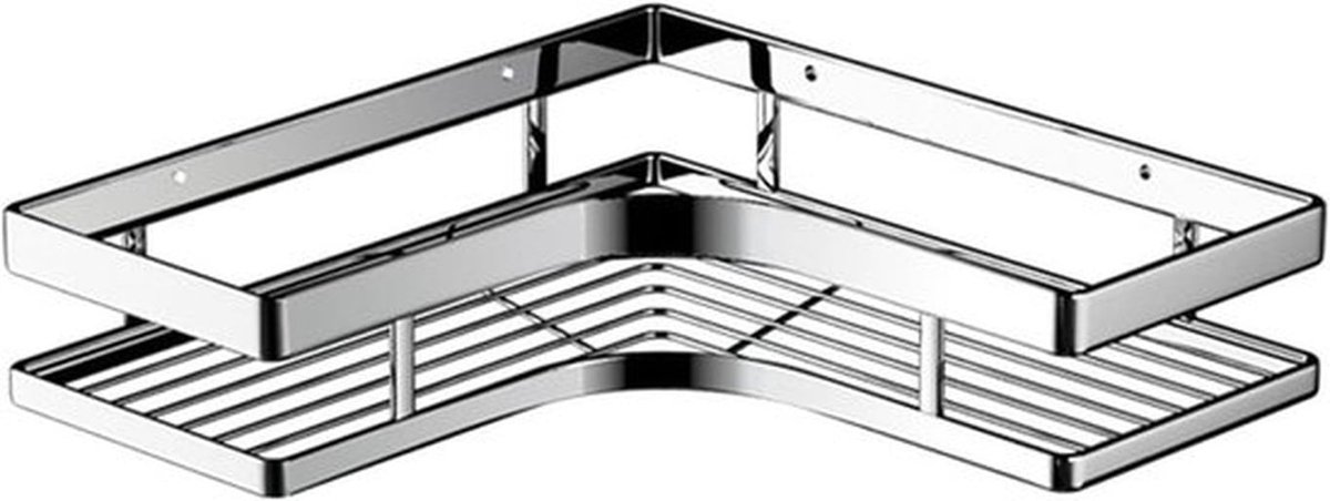 Hoekdouche Caddy voor Badkamer - Roestvrijstalen Wandgemonteerde Opbergplanken met Rek voor Zeep en Shampoo