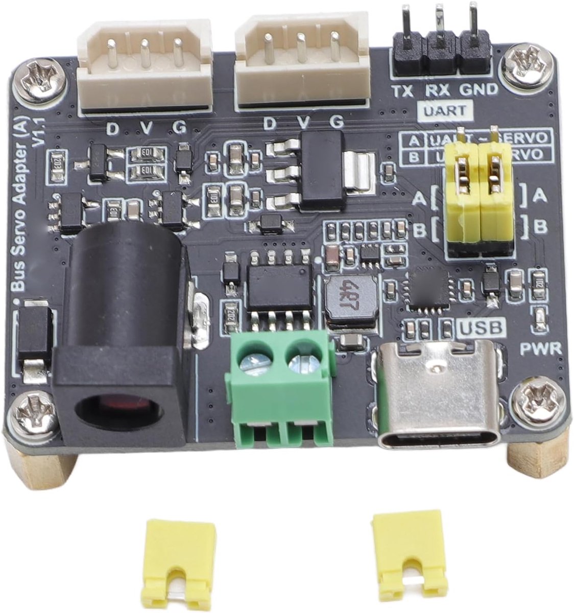 SnelShoppen - Serial Bus Servodriver met Servo Voeding en Besturingscircuit, Ondersteunt 253 Servos, Compact Ontwerp voor Robotprojecten