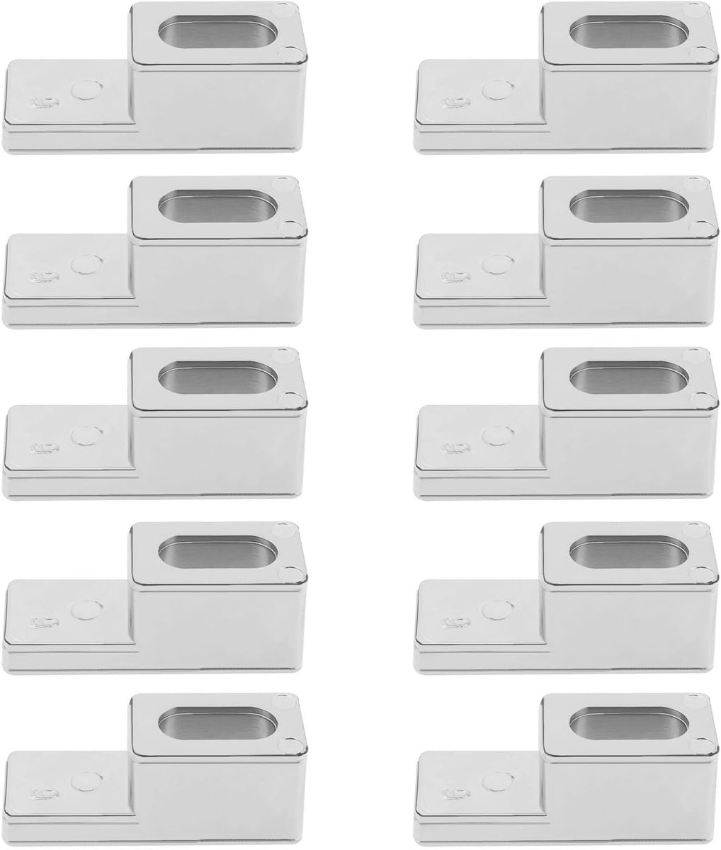 Douchescherm glasplaatbeugel 6mm - chroom kunststof - stevige bevestiging - voor badkamer - ShopVlot