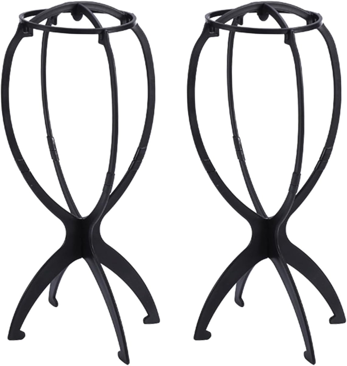 Wigstandaard 35cm - Vouwbaar - Kunststof - Ideaal voor kort haar - SnelShoppen