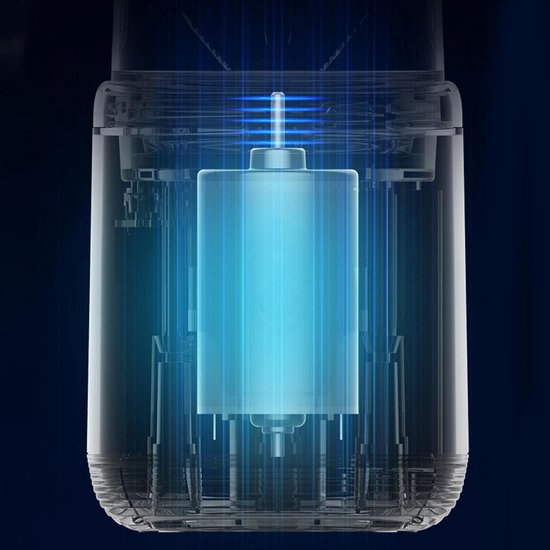 Draagbare Blender - Reis Blender - Verse Drankjes Maken - 6 Krachtige Messen - 400 Ml Capaciteit - Blauw — afbeelding 3
