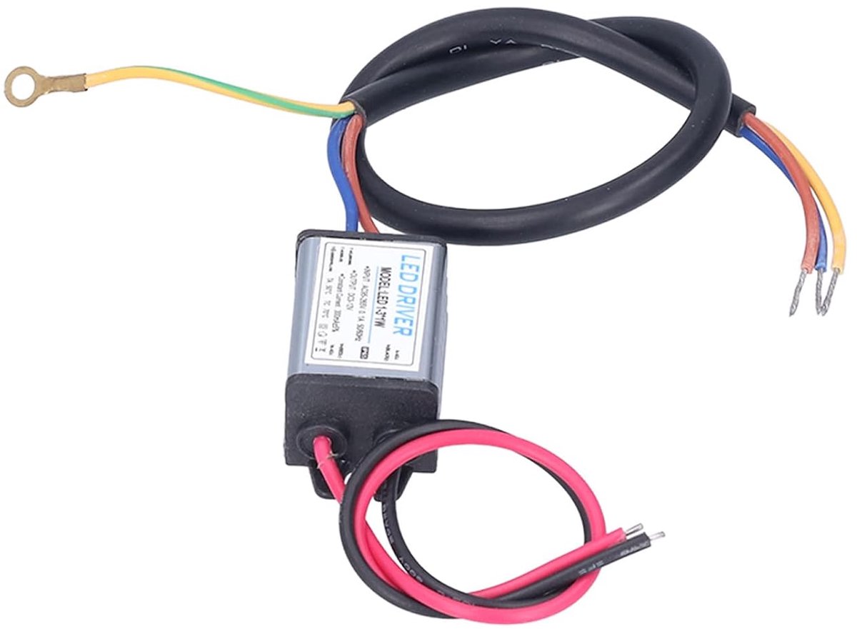 SnelShoppen - LED Driver 3-12V 300mA Transformator Voeding voor Binnen/Buiten - IP65 Waterdicht voor Tuin, Camping en Feestverlichting
