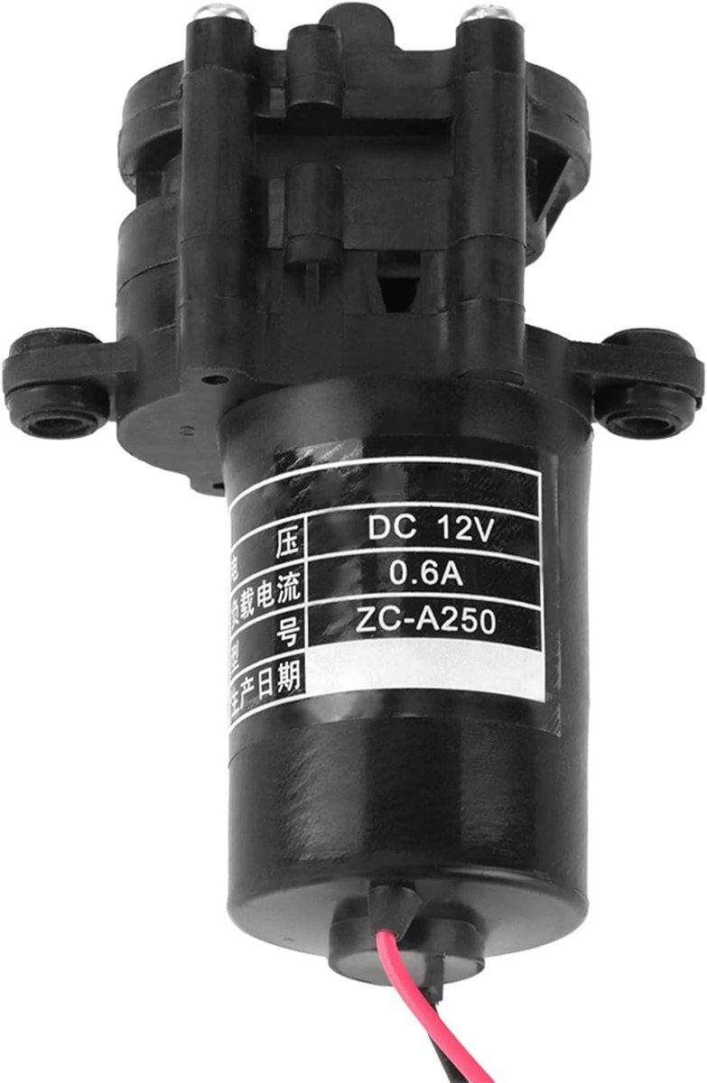 SnelShoppen - 12V ZC-A250 Zelfaanzuigende Tandwielpomp DC Pomp Efficiënt voor Tuin, Keuken, Camping, Extractie van Vloeistoffen, Hoge Druk, Lichtgewic