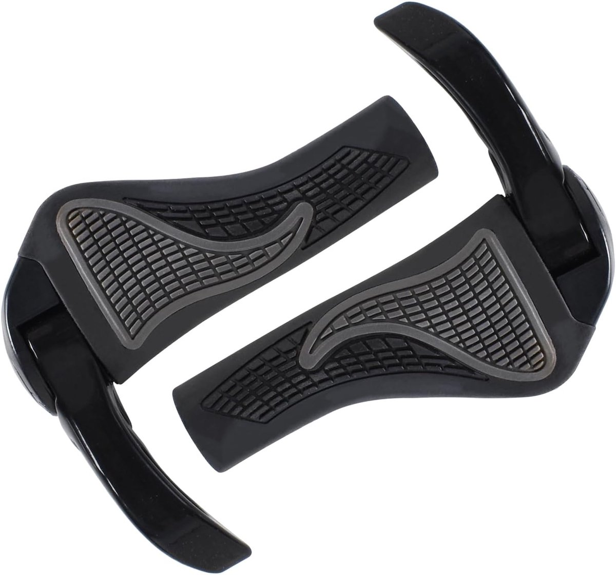 SnelShoppen - Fietsgrepen 22,2 mm Ergonomisch met Twee Zijden, Lock-On Design, Antislip Hoornstuurgrepen voor MTB, BMX, Urban Fietsen en Scooteren