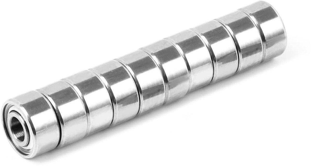 SnelShoppen - SMR52ZZ Groefkogellagers 2mm x 5mm x 2.5mm RVS Dubbelzijdige Metaalafdichting Lagertjes voor Rotatiemachines
