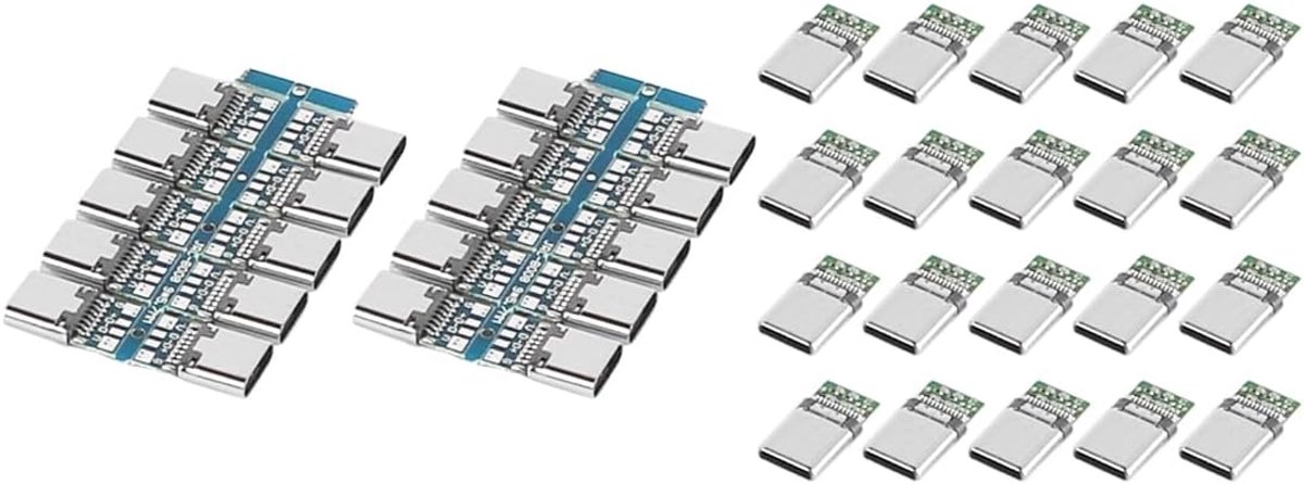 SnelShoppen - USB 3.1 Type C Splitterplaat - Mannen en Vrouwen Aansluiting - Hoogwaardige Data Overdracht - Weldbaar Module - Ideaal voor Thuis en Kan