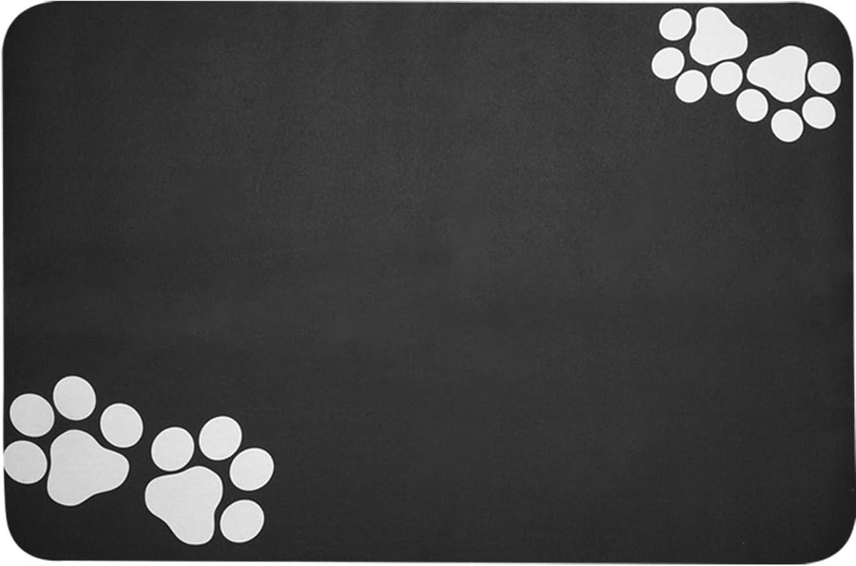 SnelShoppen - Super Absorberende Hond en Kat Mat - Antislip en Sneldrogend Voer- en Drinkbak Pad van Diatomiet - Houdt Voedselgebied Schoon en Droog