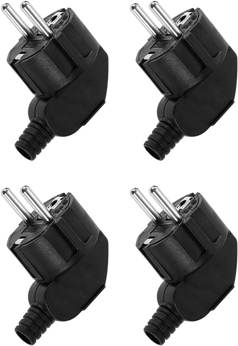 Rubber Veiligheidconnector 250V 16A - 2-Pins Ronde Stekker - Voor Binnen en Buiten Gebruik - Duurzaam en Betrouwbaar - SnelShoppen