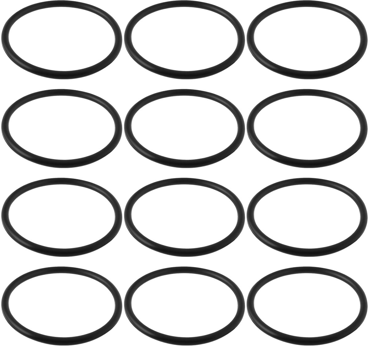 SnelShoppen - 12 Stuks Zwembad Afvoer O-Ringen Geschikt voor 1-1/2 Inch MIP, Lekvrije Afdichting, 4.2 cm Binnenmaat, Duurzaam Materiaal, Ideaal voor Z