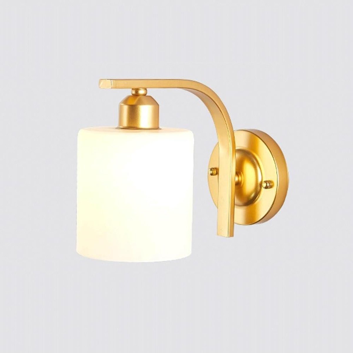 Scandinavische Wandlamp - Moderne Slaapkamerlamp - Sfeervolle Verlichting - Eenvoudig te Installeren - Hoogte 26 cm - Goud