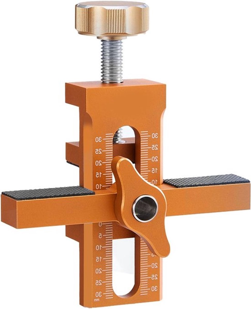 Verstelbare Aluminium Legger voor Kastdeuren met 6mm, 8mm en 10mm Boren - Perfecte Montagehulp voor Frameloze Kasten en Meubels